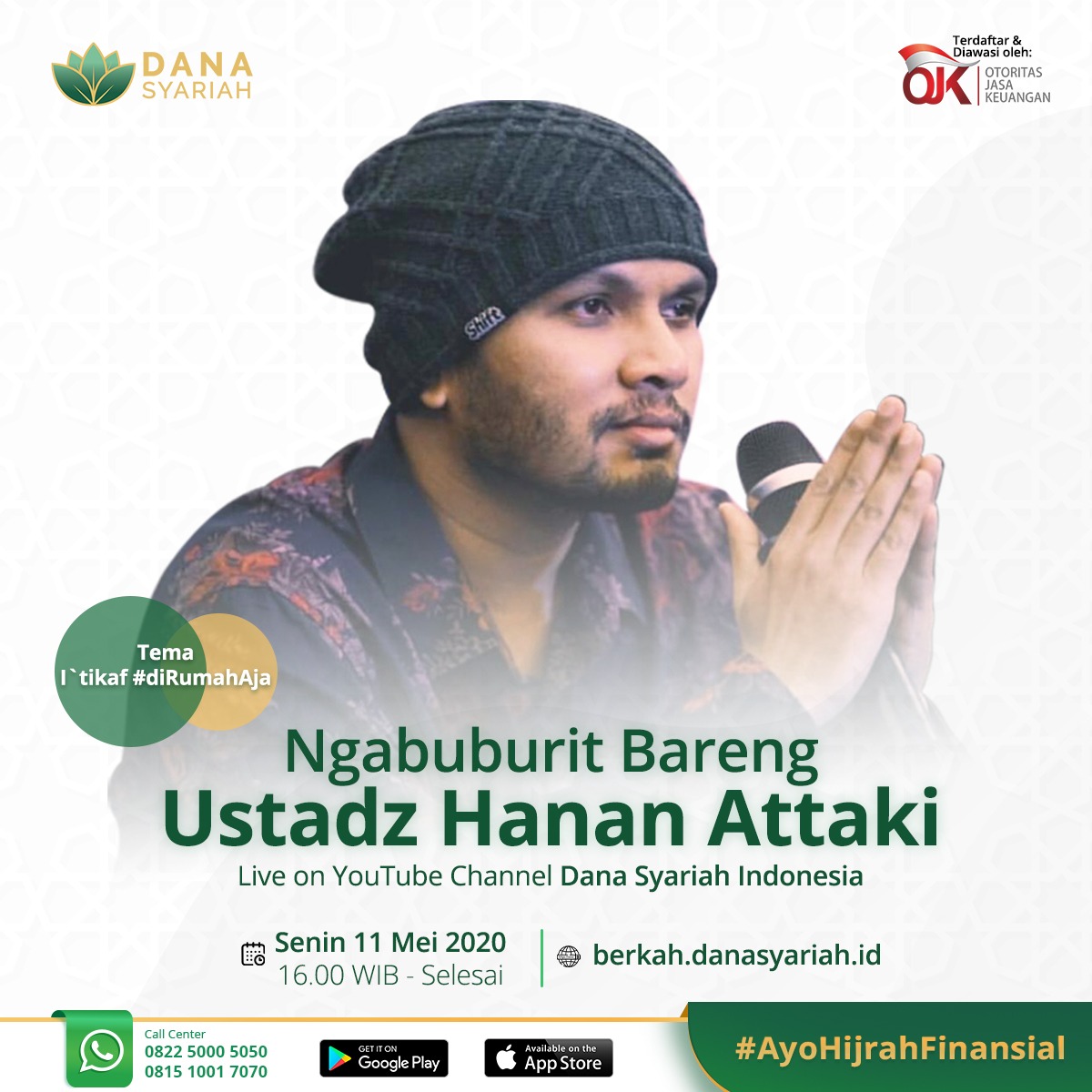 Dana Syariah Ngabuburit Bersama Ustadz Hanan Attaki - Kajian Live Danasyariah.id x SHIFT Pemuda Hijrah