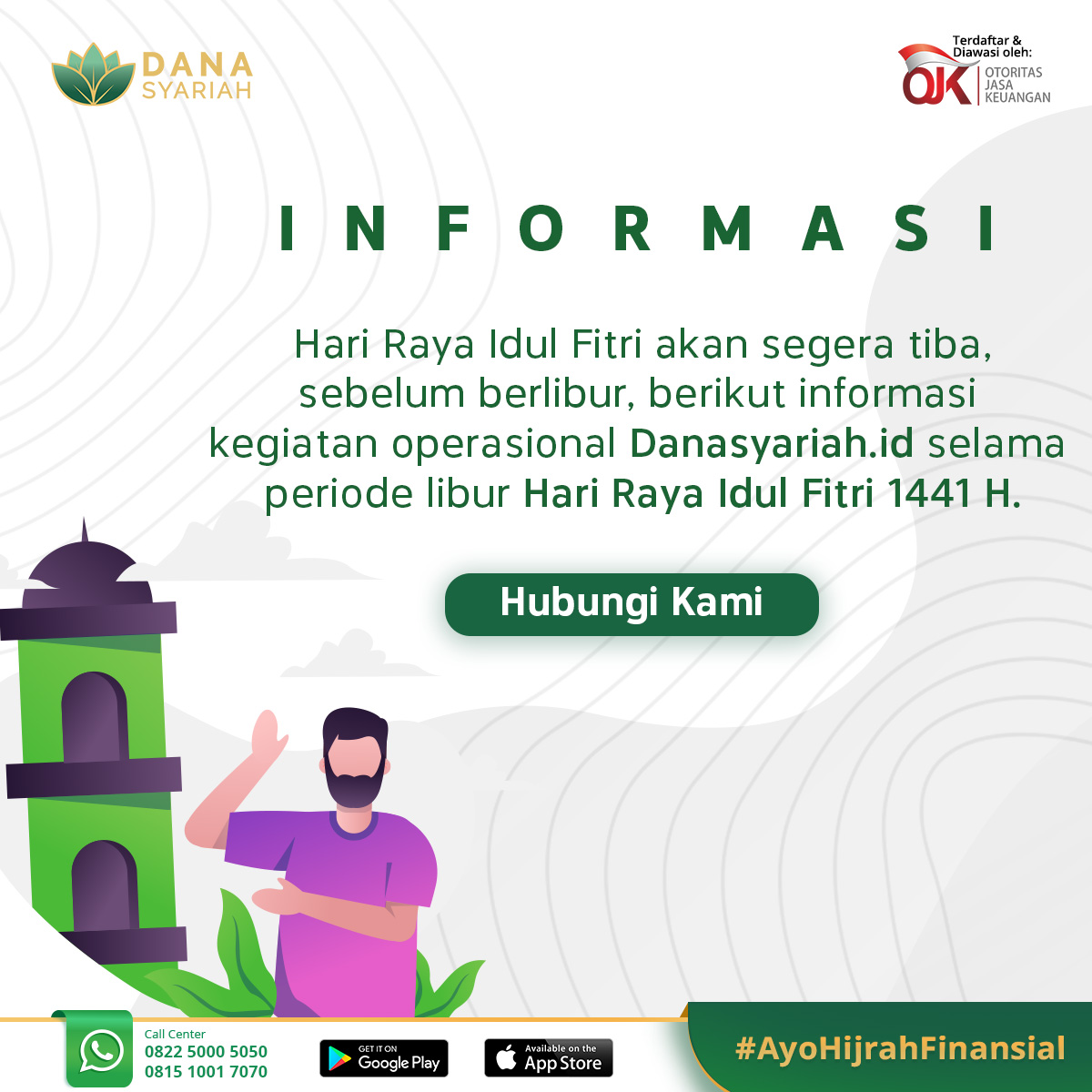 Dana Syariah INFORMASI - Kegiatan Operasional Danasyariah.id pada Libur Lebaran 2020