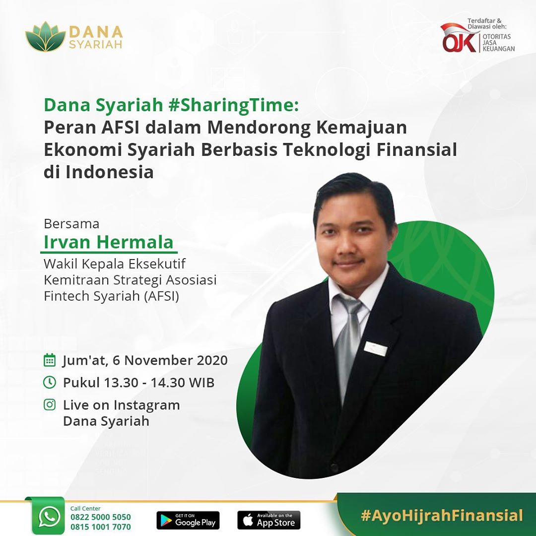 Dana Syariah Peran AFSI dalam Mendorong Kemajuan Ekonomi Syariah Berbasis Teknologi Finansial di Indonesia #SharingTime