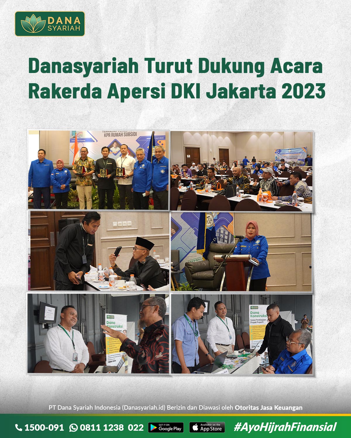 Dana Syariah Danasyariah Turut Dukung Acara Rakerda Apersi DKI Jakarta 2023