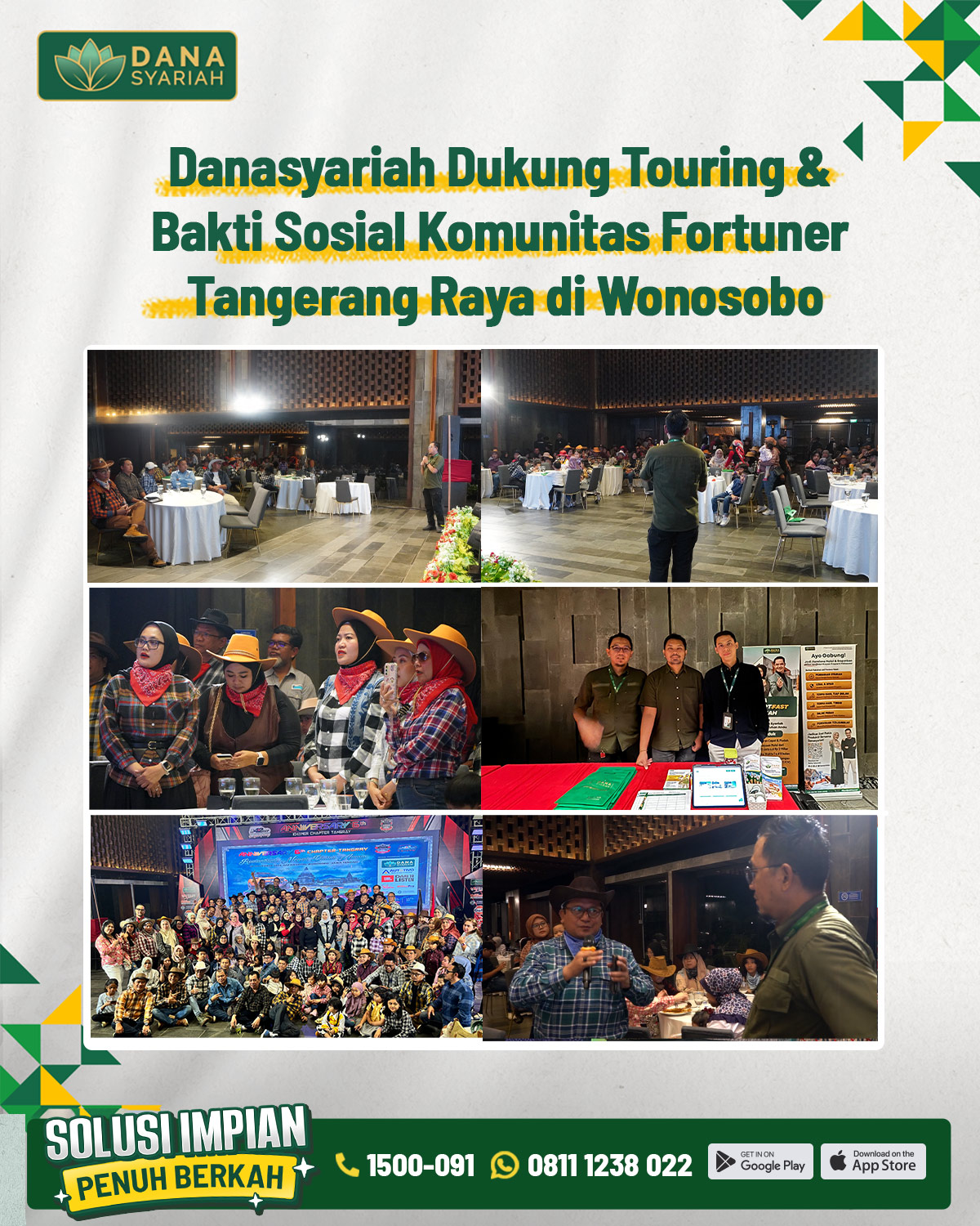 Dana Syariah Danasyariah Dukung Touring dan Bakti Sosial Komunitas Fortuner Tangerang Raya di Wonosobo