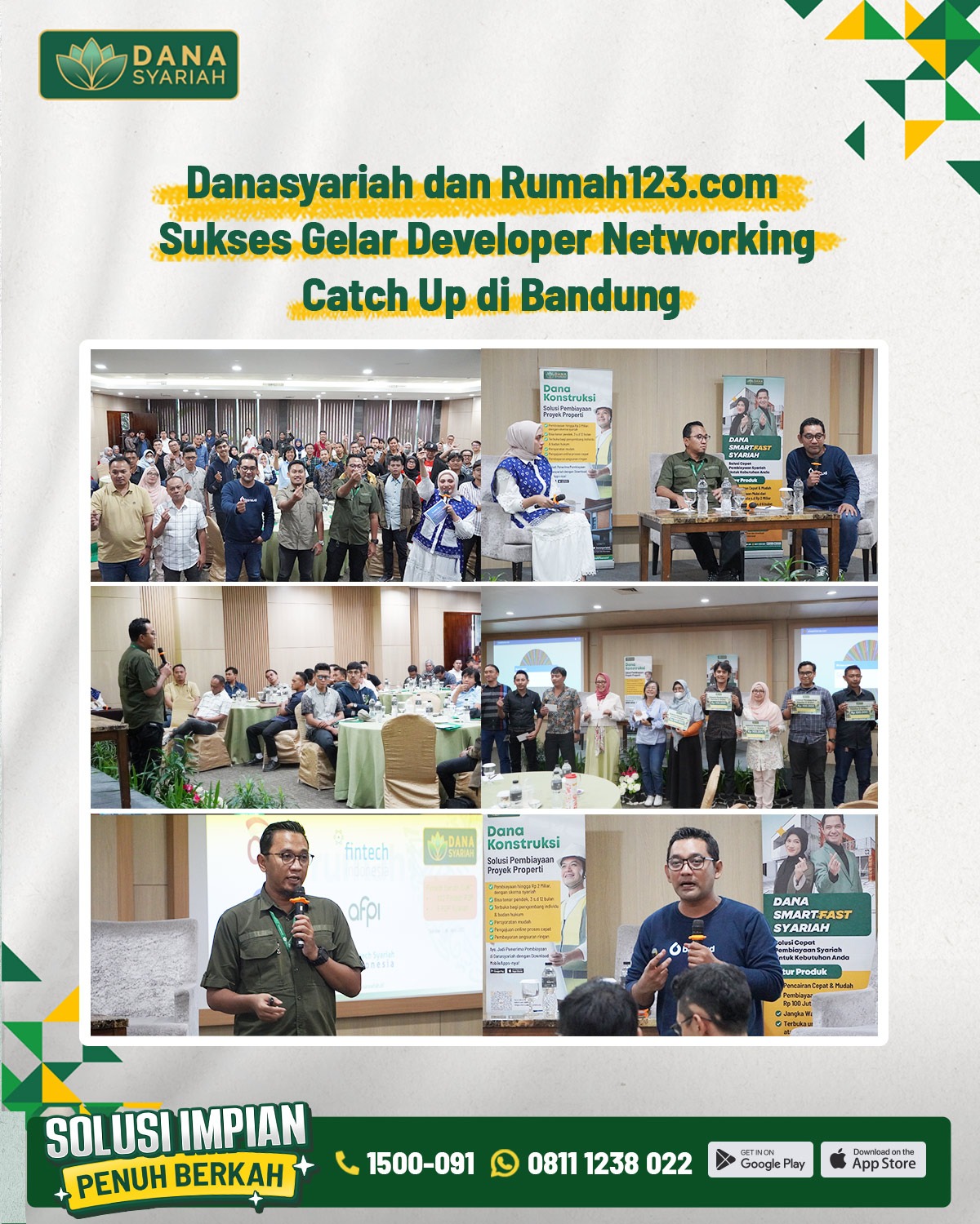 Dana Syariah Danasyariah dan Rumah123.com Sukses Gelar Developer Networking Catch Up di Bandung